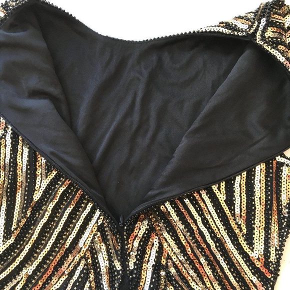 Roaring 20’s Style Showgirl Sequin Party Dress - Picture 11 of 13